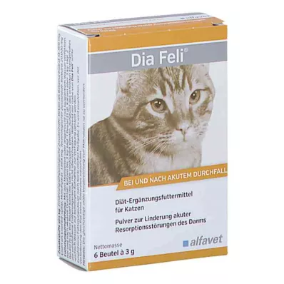 DIA FELI Pulver für Katzen, 6X3 g