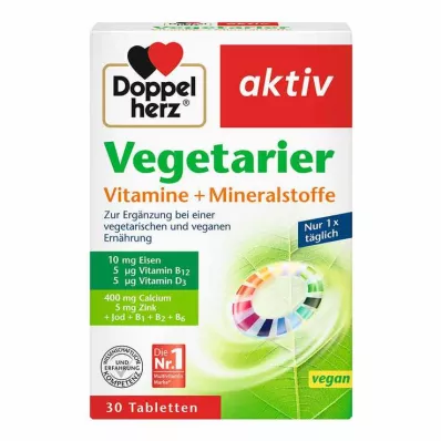 Doppelherz Vegetarier Vitamine+Mineralstoffe Tabletten, 30 St