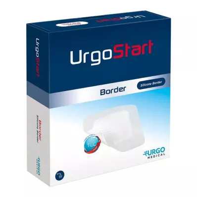 Urgostart Border 8x8 cm Schaumstoffwundverband, 10 St