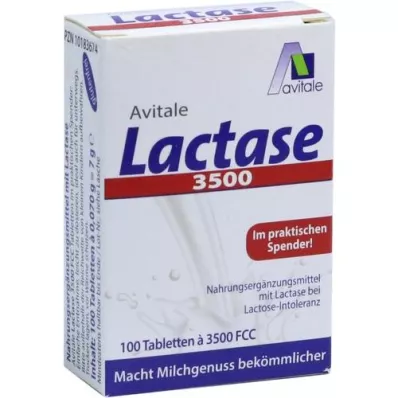 LACTASE 3.500 FCC Tabletten im Klickspender, 100 St