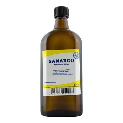 SANARGO kolloidales Silber Flaschen, 500 ml