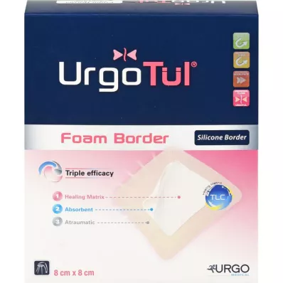 URGOTÜL Foam Border 8x8 cm Verband, 10 St