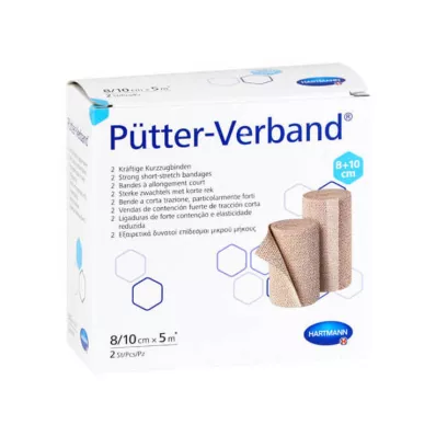 Pütter Verband 8cm / 10cmx5m Cpc, 2 St Pütter Verband 8cm / 10cmx5m Cpc, 2 St