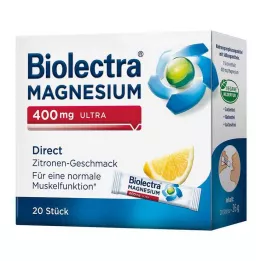 BIOLECTRA Magnesium 400 mg ultra Direct Zitrone, 20 St