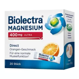 BIOLECTRA Magnesium 400 mg ultra Direct Orange, 20 St