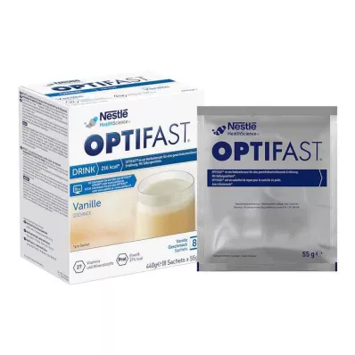 Optifast home Drink Vanille Pulver, 8X55 g