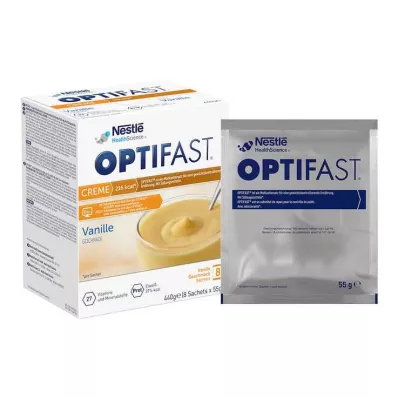 Optifast home Creme Vanille Pulver, 8X55 g
