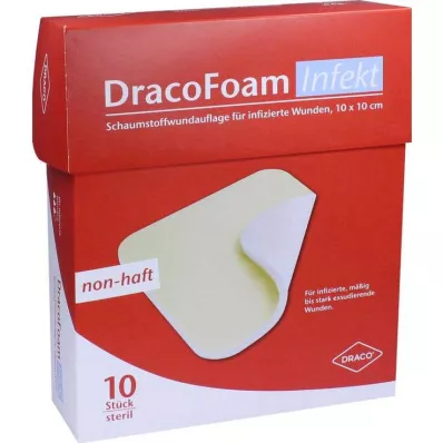 Dracofoam Infekt Schaumst.Wundauf.10x10cm, 10 St