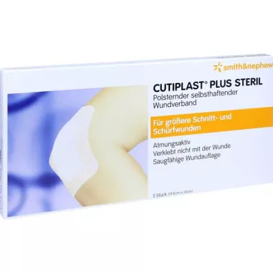 Cutiplast Plus steril 10x19,8 cm Verband, 5 St