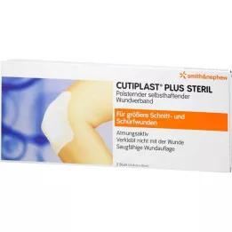 CUTIPLAST Plus steril 10x24,8 cm Verband, 5 St