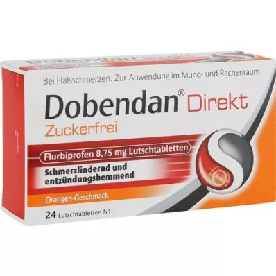 DOBENDAN Direkt zuckerfrei Flurbiprofen 8,75mg Lut, 24 St