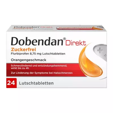 Dobendan Direkt Zuckerfrei Flurbiprofen 8,75 mg Lutschtabletten, 24 St