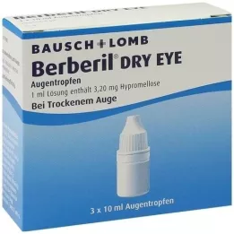 BERBERIL Dry Eye Augentropfen, 3X10 ml