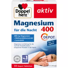 DOPPELHERZ Magnesium 400 für die Nacht Tabletten, 30 St