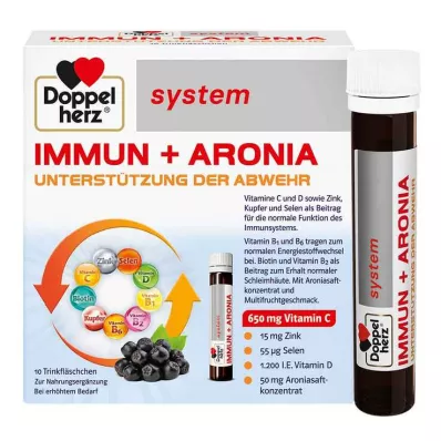 DOPPELHERZ Immun+Aronia system Ampullen, 10 St