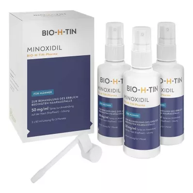 MINOXIDIL BIO-H-TIN Pharma 50 mg/ml Spray Lsg., 3X60 ml