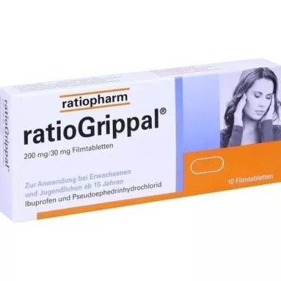 RATIOGRIPPAL 200 mg/30 mg Filmtabletten, 10 St