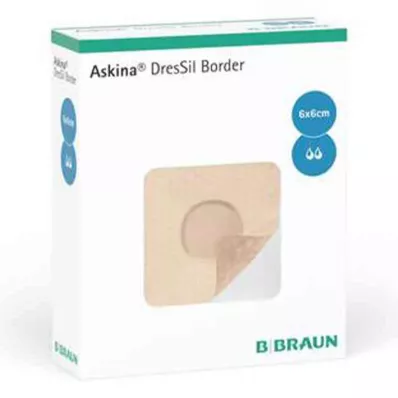 Askina Dressil Border Sil.schaumst.v.6x6 cm (10 stk)