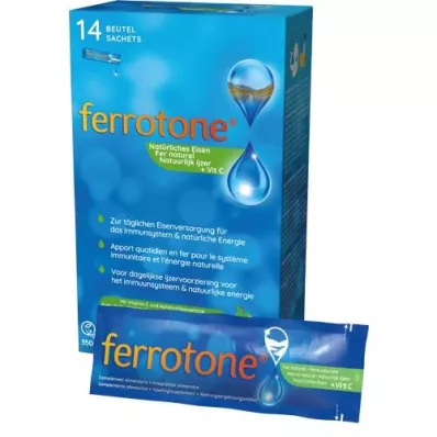 FERROTONE Eisen m.Apfelkonzentrat u.Vitamin C Btl., 14X25 ml