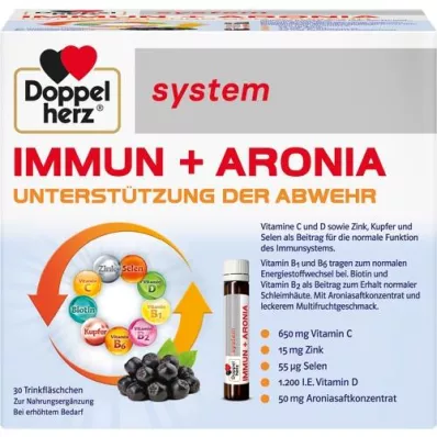 DOPPELHERZ Immun+Aronia system Ampullen, 30 St