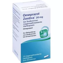 OMEPRAZOL Zentiva 20 mg bei Sodbrennen, 14 St