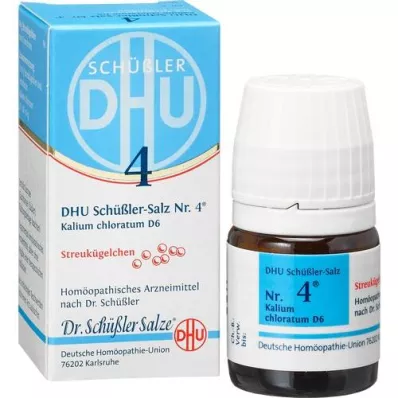 BIOCHEMIE DHU 4 Kalium chloratum D 6 Globuli, 10 g