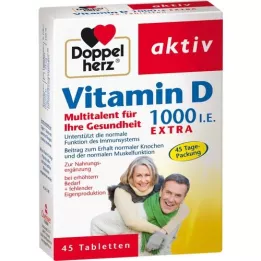 DOPPELHERZ Vitamin D3 1000 I.E. EXTRA Tabletten, 45 St