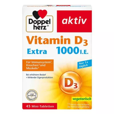 Doppelherz Vitamin D 1.000 I.E. extra Tabletten, 45 St Doppelherz Vitamin D 1.000 I.E. extra Tabletten, 45 St