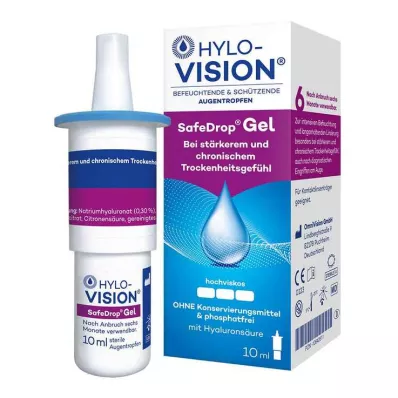 Hylo-Vision Safedrop Gel Augentropfen, 10 ml