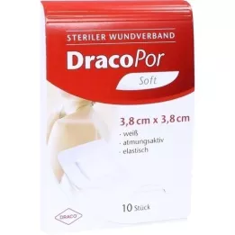 DRACOPOR Wundverband 3,8x3,8 cm steril, 10 St