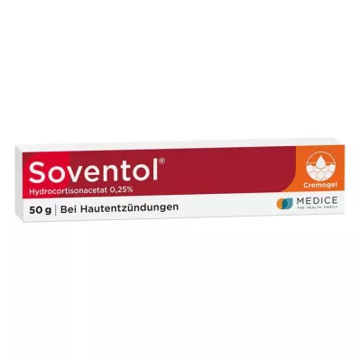 Soventol Hydrocortisonacetat 0,25% Cremogel bei Hautentzündungen, 50 g