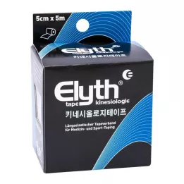 KINESIOLOGIE Tape Elyth 5 cmx5 m schwarz, 1 St