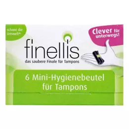 FINELLIS Mini-Hygienebeutel für Tampons unterwegs, 6 St