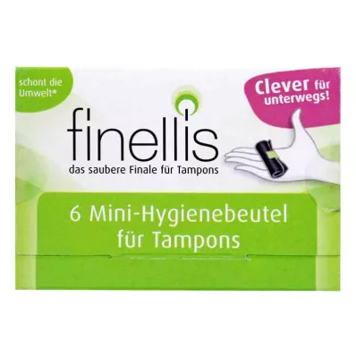 Finellis Mini-hygienebeutel für Tampons unterwegs (6 stk)
