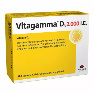 Vitagamma D3 2.000 I.E. Vitamin D3 NEM Tabletten, 100 St
