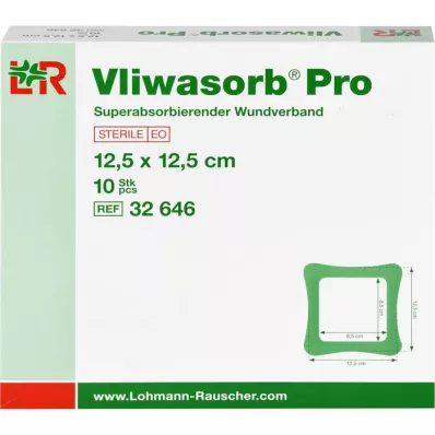 VLIWASORB Pro superabsorb.Komp.steril 12,5x12,5 cm, 10 St