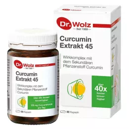 CURCUMIN EXTRAKT 45 Dr.Wolz Kapseln, 90 St