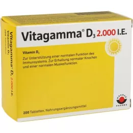 VITAGAMMA D3 2.000 I.E. Vitamin D3 NEM Tabletten, 200 St