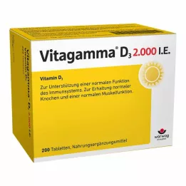 VITAGAMMA D3 2.000 I.E. Vitamin D3 NEM Tabletten, 200 St