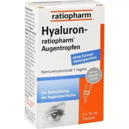 HYALURON-RATIOPHARM Augentropfen, 2X10 ml