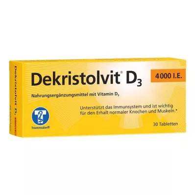 DEKRISTOLVIT D3 4.000 I.E. Tabletten, 30 St DEKRISTOLVIT D3 4.000 I.E. Tabletten, 30 St