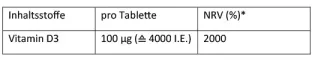 Instructions for use for Dekristolvit D3 4.000 I.E. Tabletten, 90 St - 3