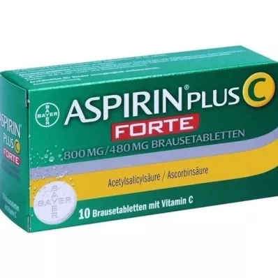 ASPIRIN plus C forte 800 mg/480 mg Brausetabletten, 10 St