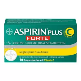 ASPIRIN plus C forte 800 mg/480 mg Brausetabletten, 10 St