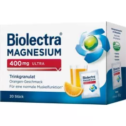 BIOLECTRA Magnesium 400 mg ultra Trinkgran.Orange, 20 St
