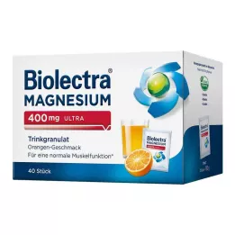 BIOLECTRA Magnesium 400 mg ultra Trinkgran.Orange, 40 St