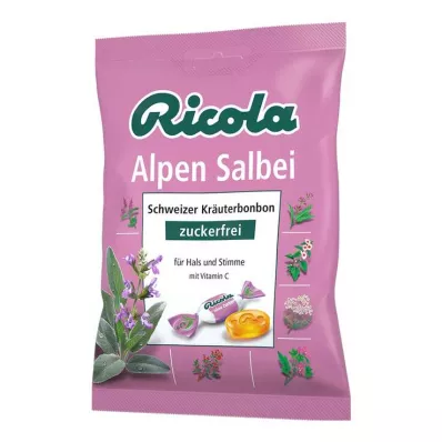 Ricola ohne Zucker Alpen Salbei Bonbons, 75 g