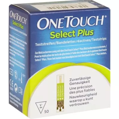 ONE TOUCH Select Plus Blutzucker Teststreifen, 50 St