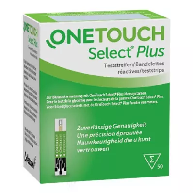 ONE TOUCH Select Plus Blutzucker Teststreifen, 50 St
