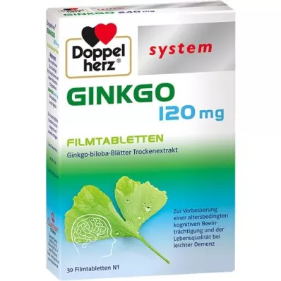 DOPPELHERZ Ginkgo 120 mg system Filmtabletten, 30 St